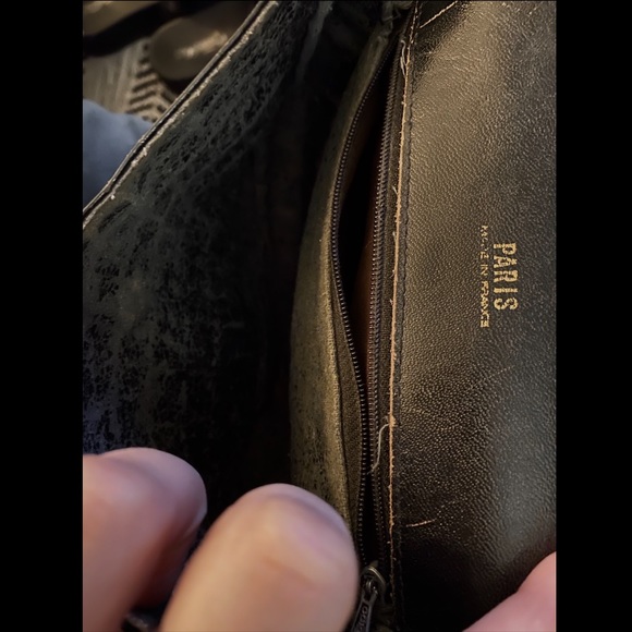 ❌SOLD IG❌CÉLINE🖤Patent Croc✨Rare Vintage - Picture 11 of 12